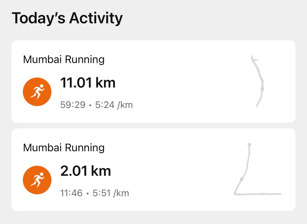 i_the_sanjay's tweet photo. Today’s Run !
https://t.co/70D5A2YzXm
#JaiShriRam #JayHanuman
#fitness #fitnessgoals #FitnessJourney #running #run #traininggoals #runners #Run #Mumbai #TMM2025 #tuesdaymornings #roadrunning #tuesdayvibe #maladbackroad #tuesdaymotivations #runnersoftwitter #mumbai #RRRSQUAD https://t.co/e1HHcO6J0b
