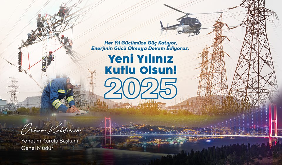 kurumsalTEIAS's tweet photo. Yeni Yılınız Kutlu Olsun!

#TEİAŞ 
#enerjiningücü 
#yeniyıl 
#2025 https://t.co/CHaXAZxo2h