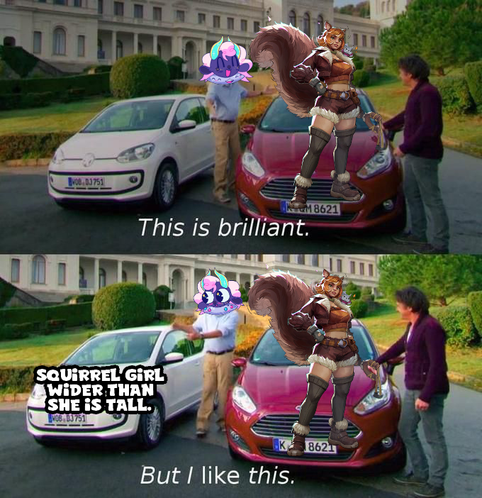 SeraProto's tweet photo. Squirrel Girl is great but there is always room for improvement. https://t.co/1Zjjk95a7t