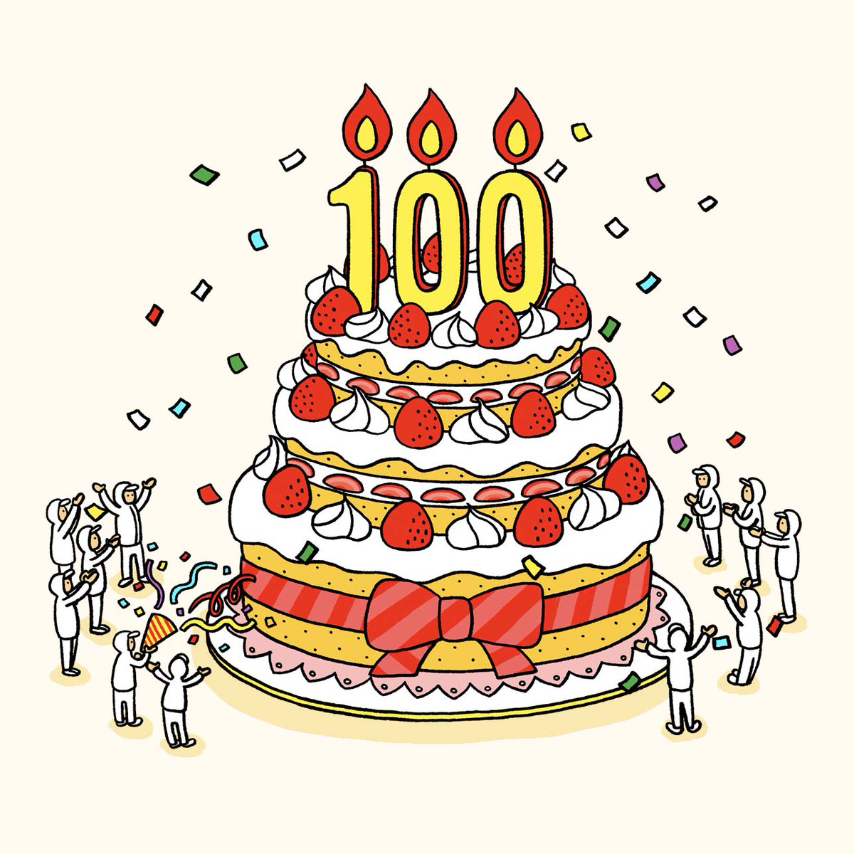 「今年もありがとうございました! こんな私にたくさんお声がけいただき、 いろんな案」|佐々木晶代｜Illustrator｜uramabutaのイラスト