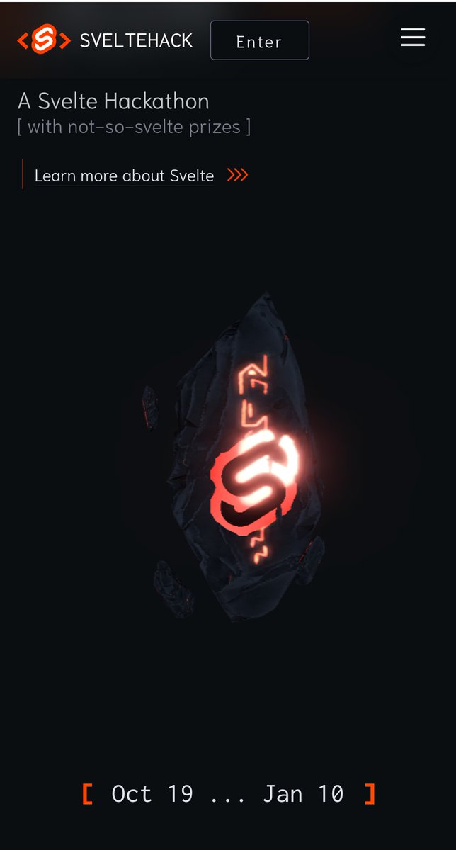 JLarky's tweet image. Reminder for all procrastinators out there, we can start working on #sveltehack soon