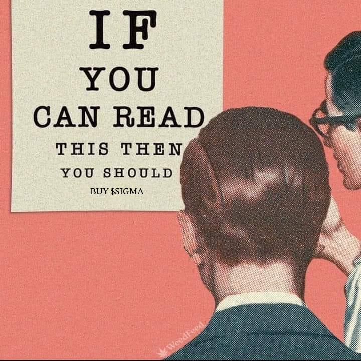 LittleCando's tweet image. If you can read this then you should buy $SIGMA