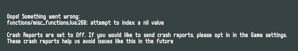 I lost so hard in Balatro that it crashed my game. 🥲