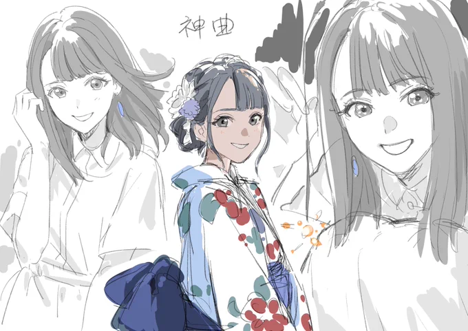 2024年の絵4枚選ぶやつ!(全然描いてなかった) 