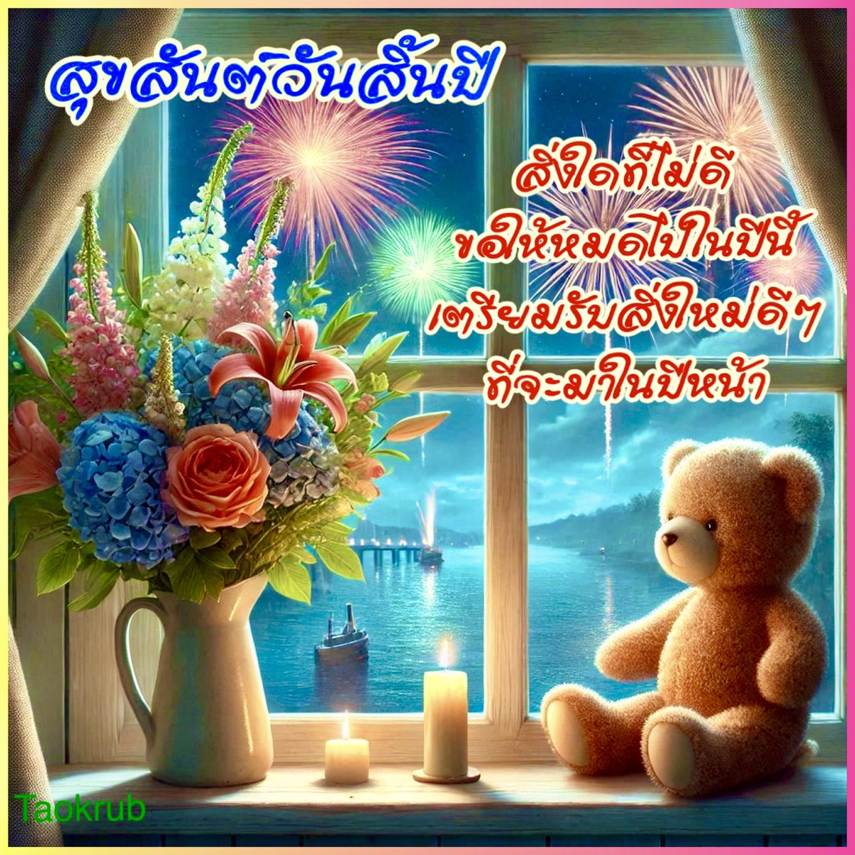 taokrub's tweet photo. สุขสันต์วันสิ้นปี #วันสิ้นปี #วันสุดท้ายของปี https://t.co/yu6OshOWuQ