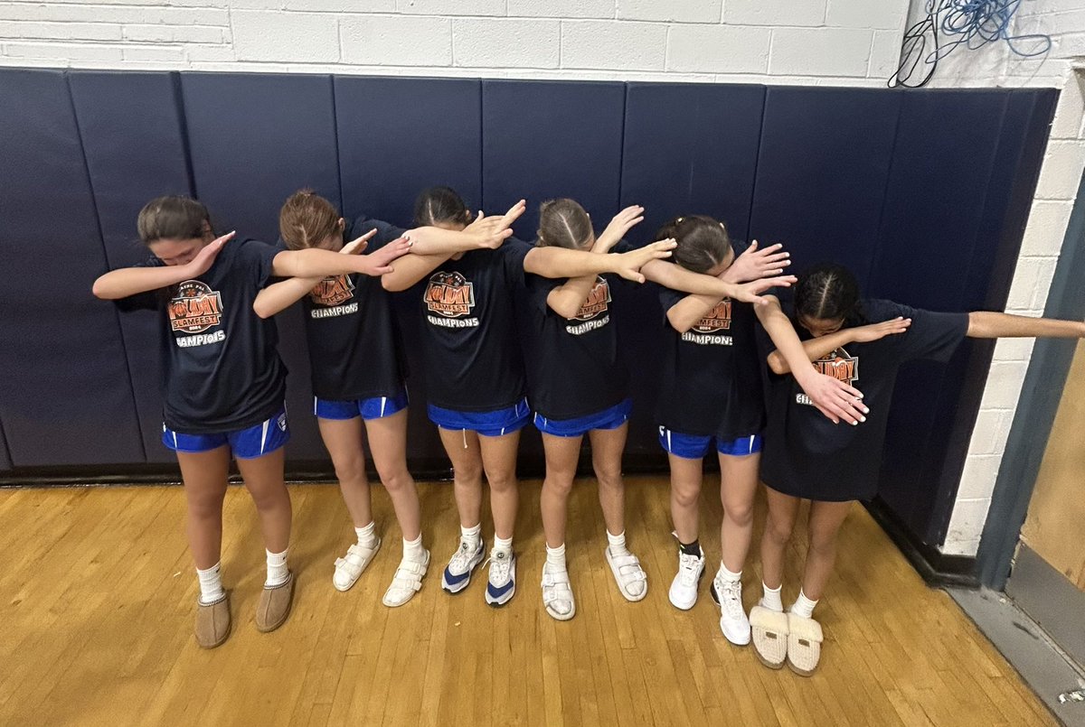 8th grade Wayne Holiday Slamfest Champions - Westfield Blue Devils! Short handed, Battle tested 58-55 victory in OT over the host Wayne Wolfpack, a really strong opponent. 
So proud of my teammates. #championshipmindset #multisportathlete