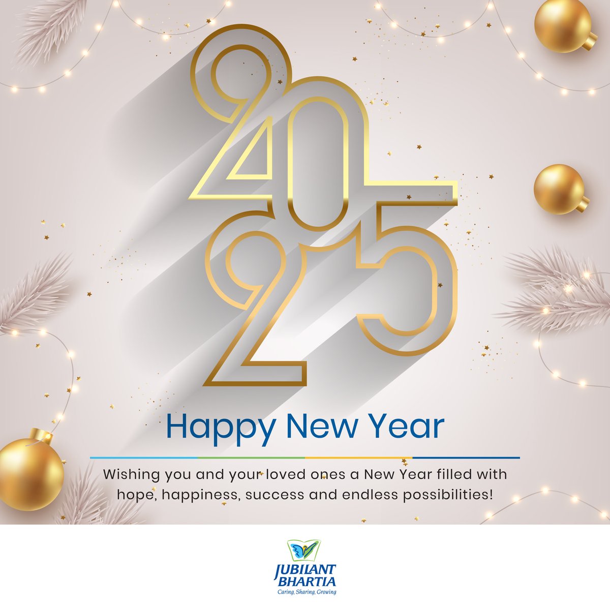 Wishing you and your loved ones a New Year filled with hope, happiness, success and endless possibilities! 

#NewYear2025 #HappyNewYear #HappyNewYear2025 #NewYear