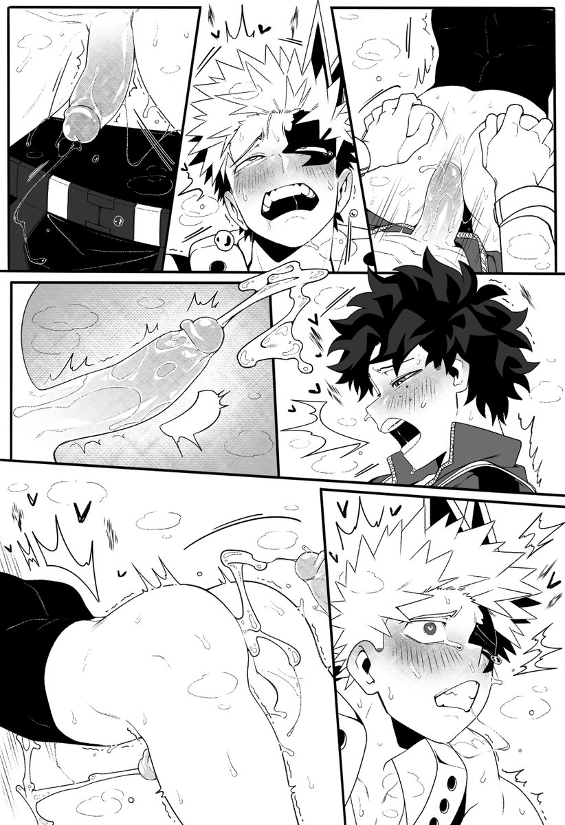 Kacchan's turn to be stucked in a wall! 💚🧡
Comm' pages for <a href="/thewillageidiot/">turdo 💩🔞</a>