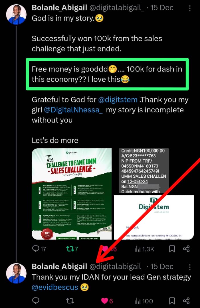 Facebook organic lead gen gave Abigail free N100k.

You wanna know how?🤔

All she did was generate free leads from Facebook.

I'm willing to share the Fb lead gen strategy with you.

All you need only is:

RT &amp; reply “Organic” and I’ll DM it.

(Must be following me so I can DM)