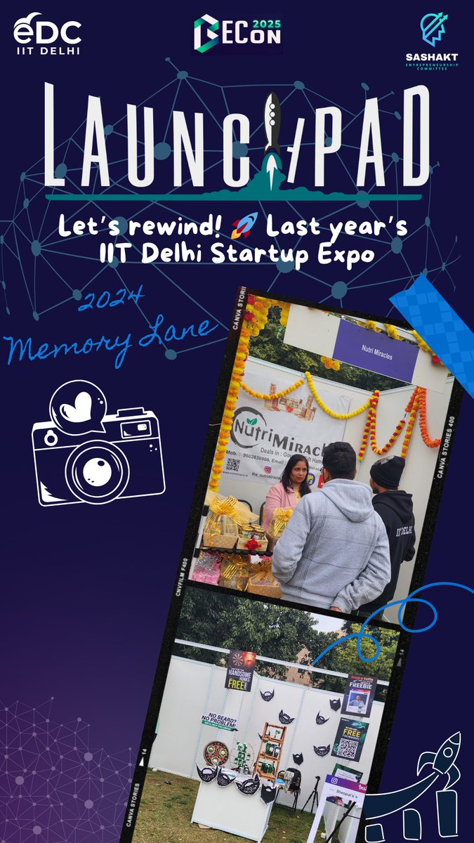 ecom_dmsiitd's tweet photo. 🚀 LaunchPad 2024: IIT Delhi's Startup Expo!  
✨ Highlights:  
-Inspiring inauguration by Dr. Kiran Bedi  
-Power talk by NoBroker CEO Amit Kumar Agarwal  
From mentorship to innovative booths, Sashakt is empowering dreams!  
#LaunchPad2025 #StartupExpo #IITDelhi #Entrepreneur https://t.co/vtgi1apThE
