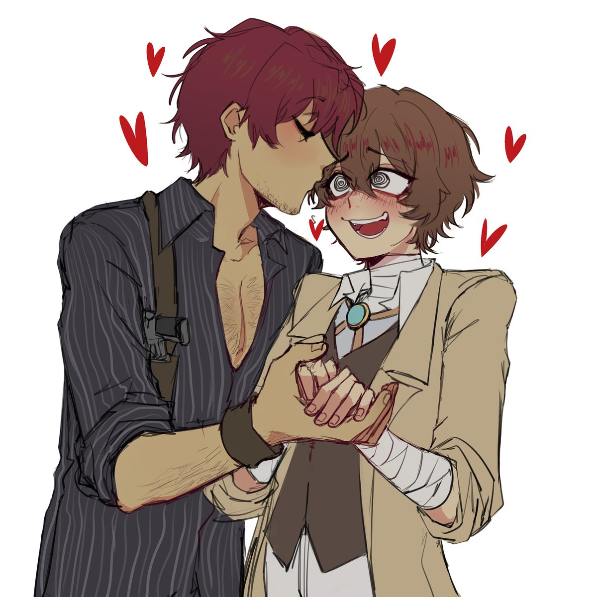 Epikmanw2balls's tweet image. Heyyy. Just wanted to share this beautiful odazai comm from @tgsnvaksgjyrsma. I’m so happy and excited right now 💥💥💥 I'm going to explode