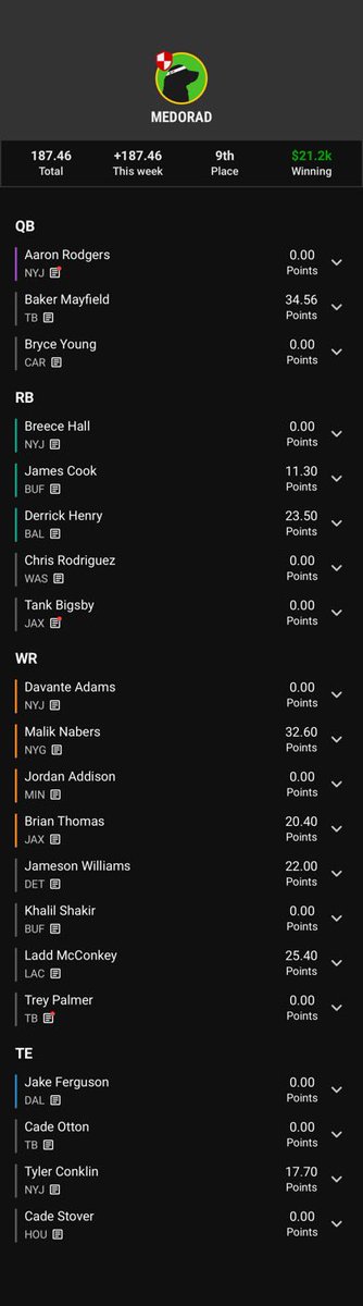 Bhrunson's tweet photo. 9th in the big board finals thank you @UnderdogFantasy https://t.co/CxqImIGEKU