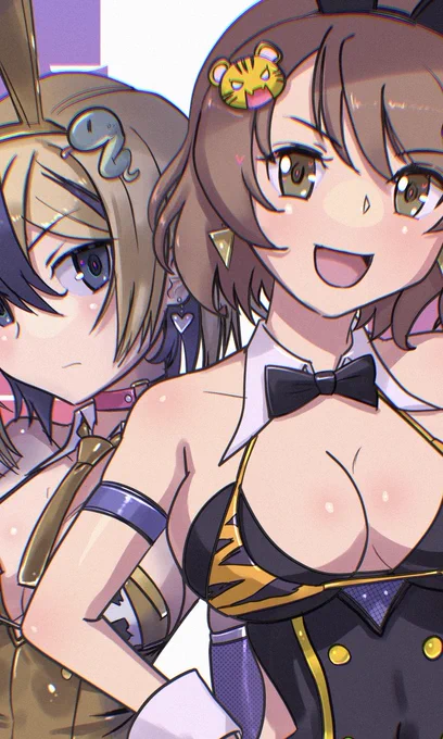 #2024年自分が選ぶ今年の4枚記念絵の構図が概ね似てる問題。最後の一枚尾長さん竜子ちゃんバニー絵はみんトラ合わせのチェキ合同誌に寄稿するのでトリミング版です。 