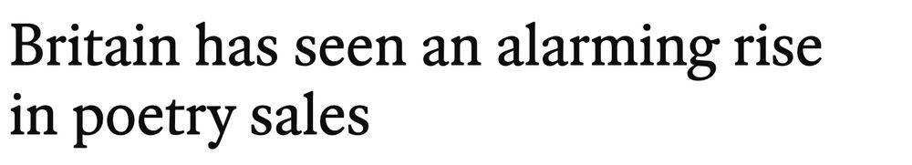 paulisci's tweet photo. 🎇The Second 2024 Headline of the Year Finalist🎇
Alarming Poetry Sales https://t.co/VqxDYrt4hW
