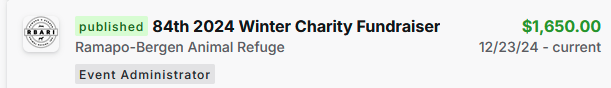 Daniel_the_Chef's tweet photo. Almost forgot to post but, the 84th's 7th Charity Stream is over! I want to thank everyone that participated and donated! At this moment, we have raised $1650 dollars for the Ramapo-Bergen Animal Refuge. Overall, we've raised OVER $12k in total during our Charity Events! https://t.co/5XGt4xLNLg