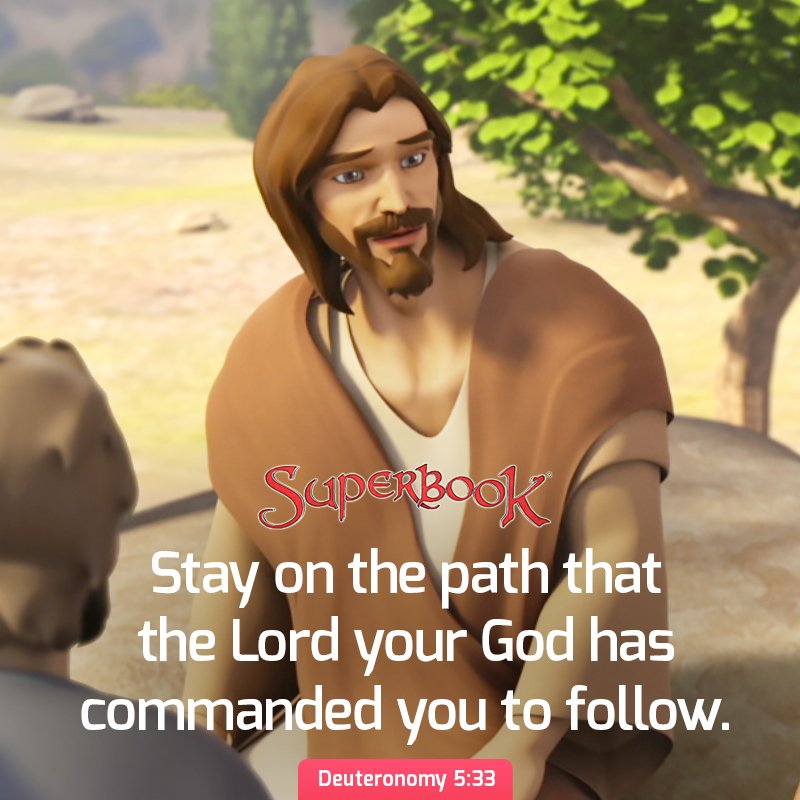 SuperbookTV's tweet photo. God's path is the best path for you. Don't wander around. Stay on track. 💯

Know more about God's amazing plans for you! Watch the Gospel Presentation ➡️  https://t.co/4RArKxpwvC  #Obedience #BibleVerse #SuperbookLessons https://t.co/kK3dGzbLNO