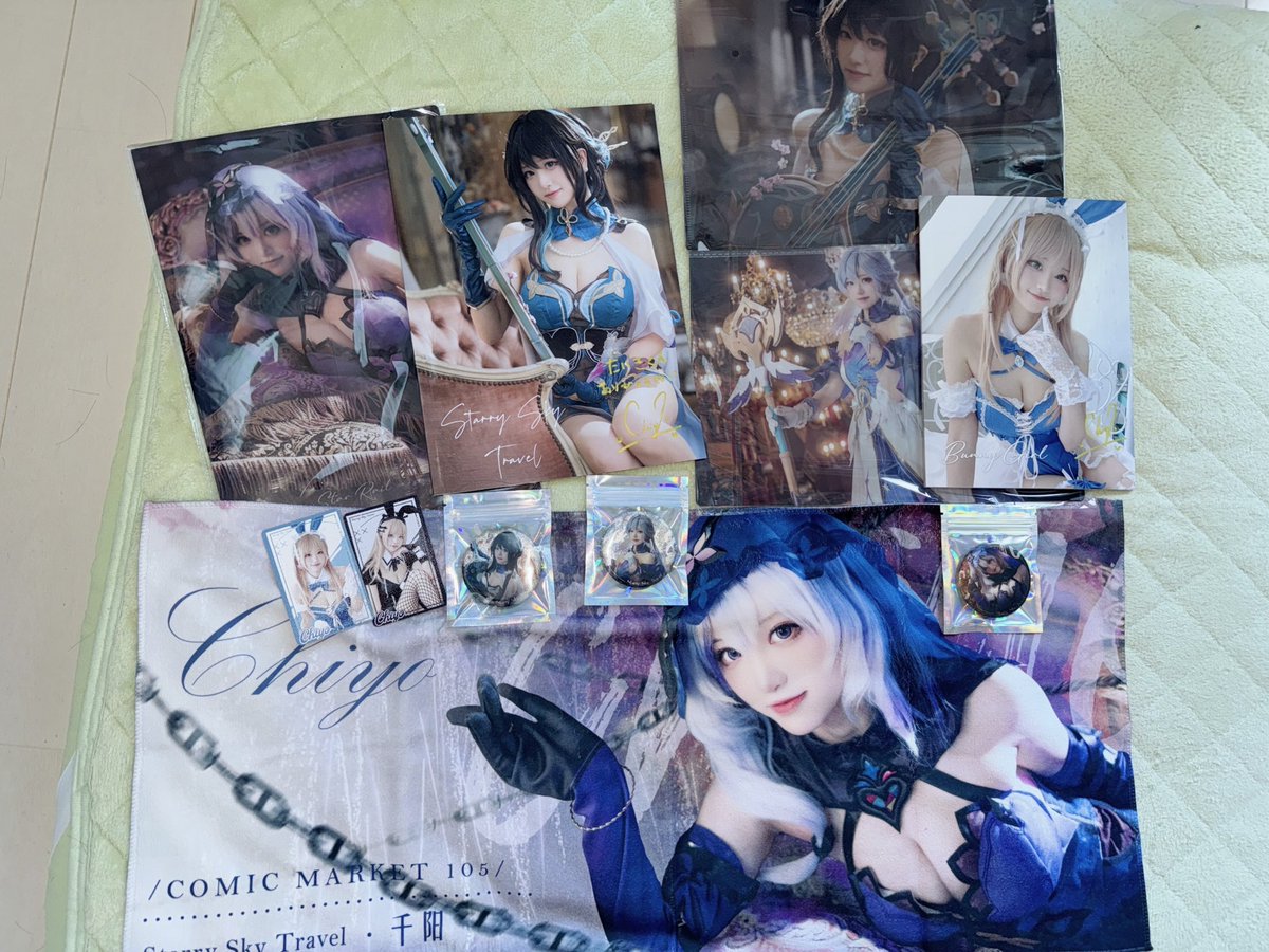 冬コミの写真レタッチ作業も落ち着いたので
早速千阳（ちよ）（@tokio0131 ）さんの写真集を読みました
ちよさんの初スタレ写真集のコスが再現度高すぎて昇天😇個人的にいうとルアンメェイのコスがめっちゃ好き
バニー写真集に3着あってどれもすっごくかわいい！
素敵な写真集ありがとうございました！ https://t.co/lMbwidjU8r