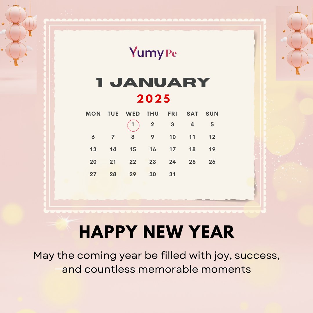 May the coming year be filled with joy, success, and countless  experiences! Wishing you all the best in the year ahead.
.
.
#yumype #HappyNewYear #Success #Joy #MemorableMoments #NewBeginnings #Growth #Opportunities #CheersTo2024 #Prosperity #Happiness #Gratitude #NewAdventures