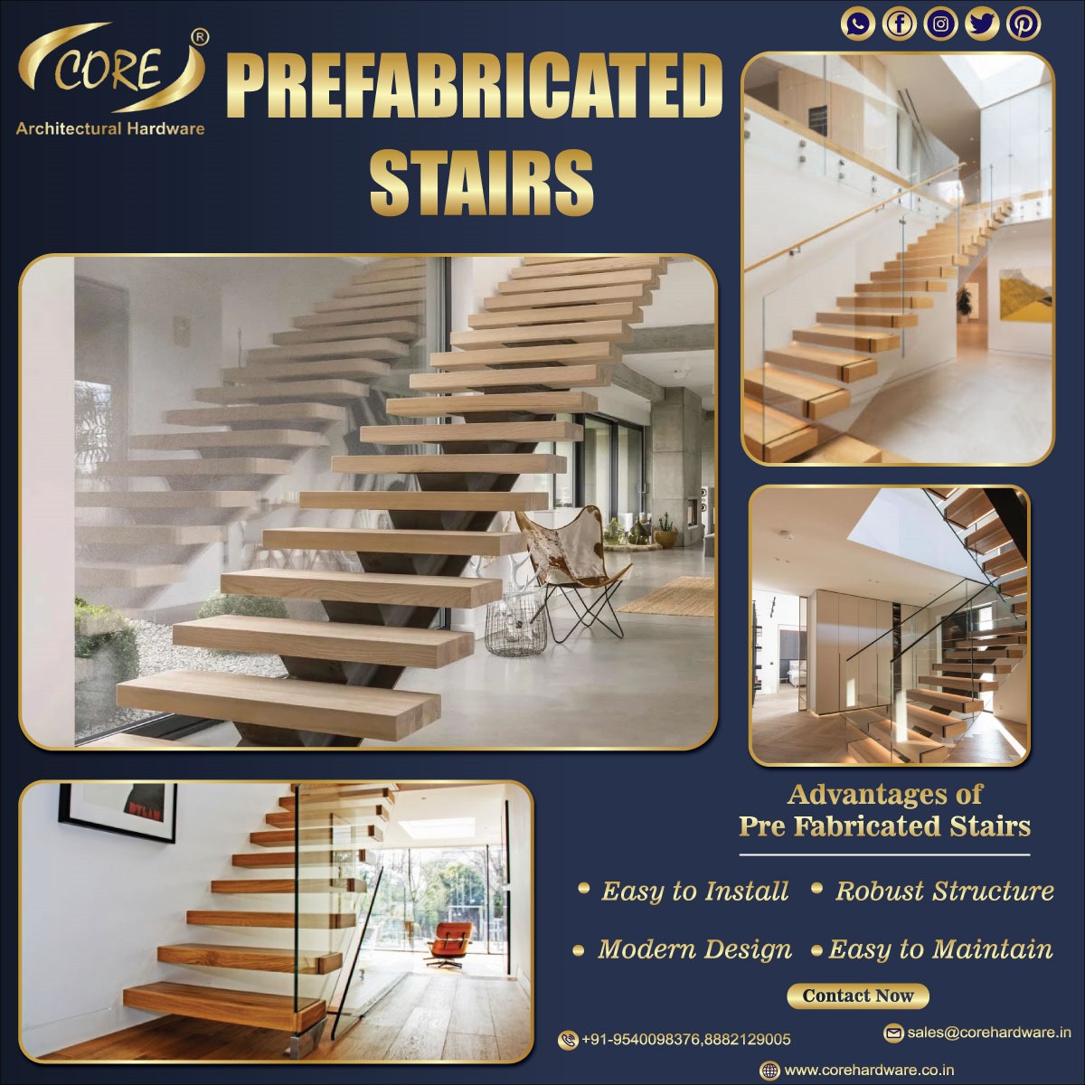 hardware_core's tweet image. Step up with Core's Prefabricated Stairs—precision-engineered for durability, style, and modern spaces!

WhatsApp: wa.link/hc4vd9

#corehardware #PrefabricatedStairs #StepUpInStyle #ModernArchitecture #DurableDesigns #InnovativeSpaces #SleekSolutions #StairwayToElegance