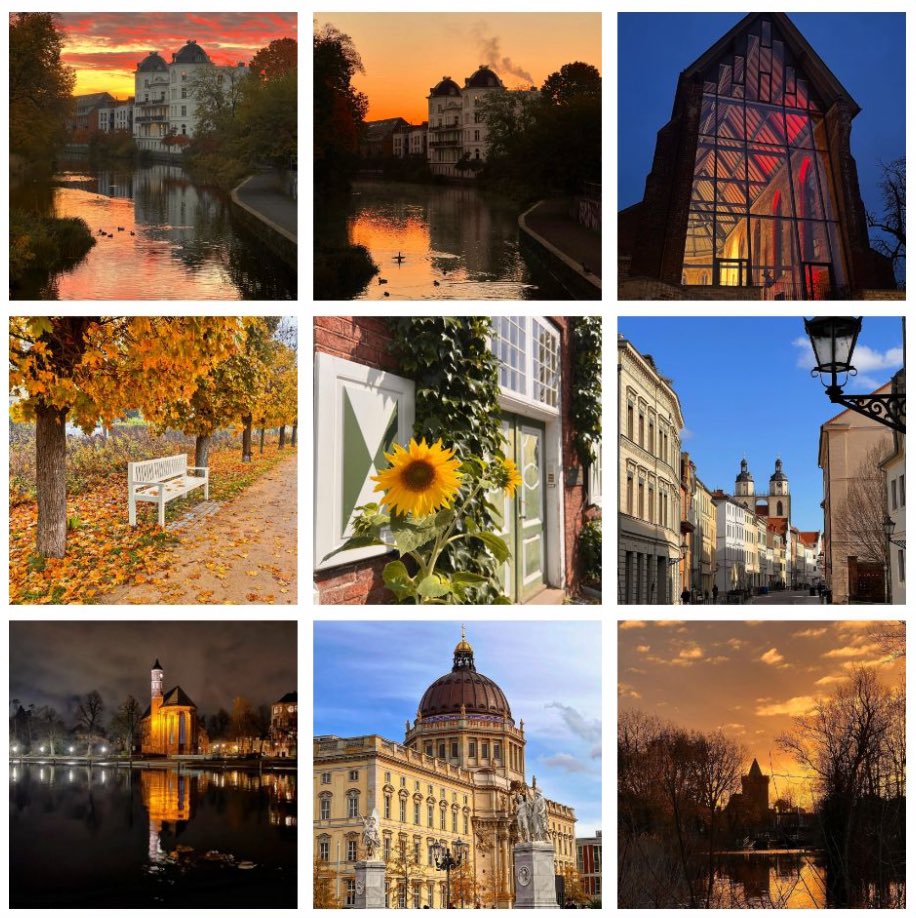 Meine Top Nine 2024 auf Insta: viel Brandenburg/Havel, aber auch Berlin, Potsdam und Lutherstadt Wittenberg. 

Und nicht unbedingt die neun Bilder, die ich ganz vorne erwartet hätte. ☺️😎

#topnine #topnine2024