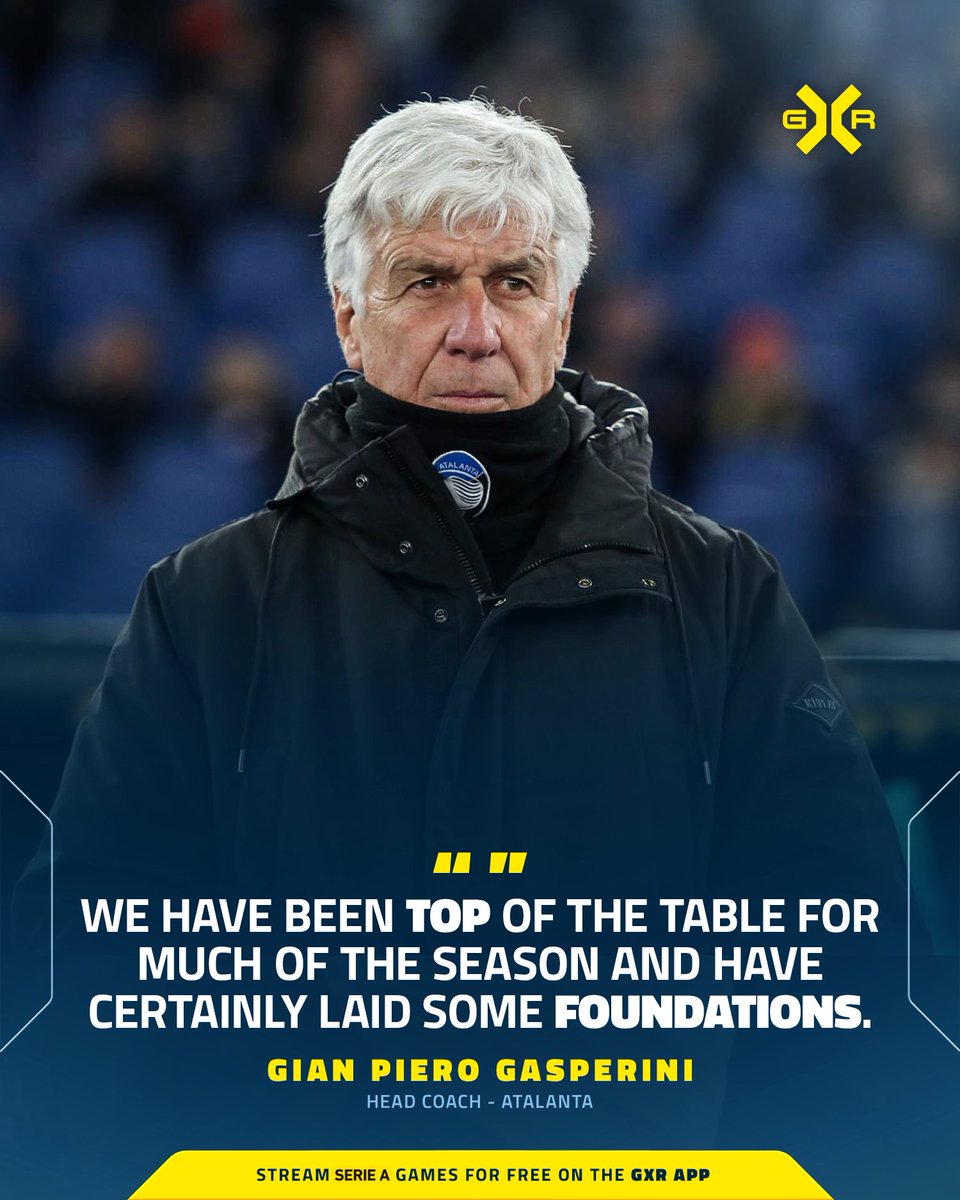 GXR (@gxr_world) on Twitter photo Gasperini remains focused on building Atalanta’s success 💯
Watch #SerieA for FREE on the GXR App! 📲
#SerieAliveonGXR #GXR #ForzaFootball #HomeOfCalcio #gxrworld #gxrfootball #gxrexperience | <a href="/SerieA/">Lega Serie A</a> <a href="/Atalanta_BC/">Atalanta B.C.</a> Gasperini remains focused on building Atalanta’s success 💯
Watch #SerieA for FREE on the GXR App! 📲
#SerieAliveonGXR #GXR #ForzaFootball #HomeOfCalcio #gxrworld #gxrfootball #gxrexperience | <a href="/SerieA/">Lega Serie A</a> <a href="/Atalanta_BC/">Atalanta B.C.</a>