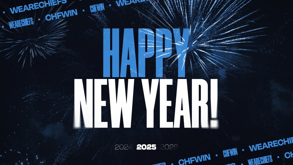 The Chiefs (@chiefsesc) on Twitter photo 🎉 Happy New Year! 🎉
Cheers to a year of unforgettable moments, incredible games, and amazing fans 💙
Here’s to 2025—let’s make it legendary together 🍻
#WeAreChiefs🛡️ | #CHFWIN🛡️ 🎉 Happy New Year! 🎉
Cheers to a year of unforgettable moments, incredible games, and amazing fans 💙
Here’s to 2025—let’s make it legendary together 🍻
#WeAreChiefs🛡️ | #CHFWIN🛡️