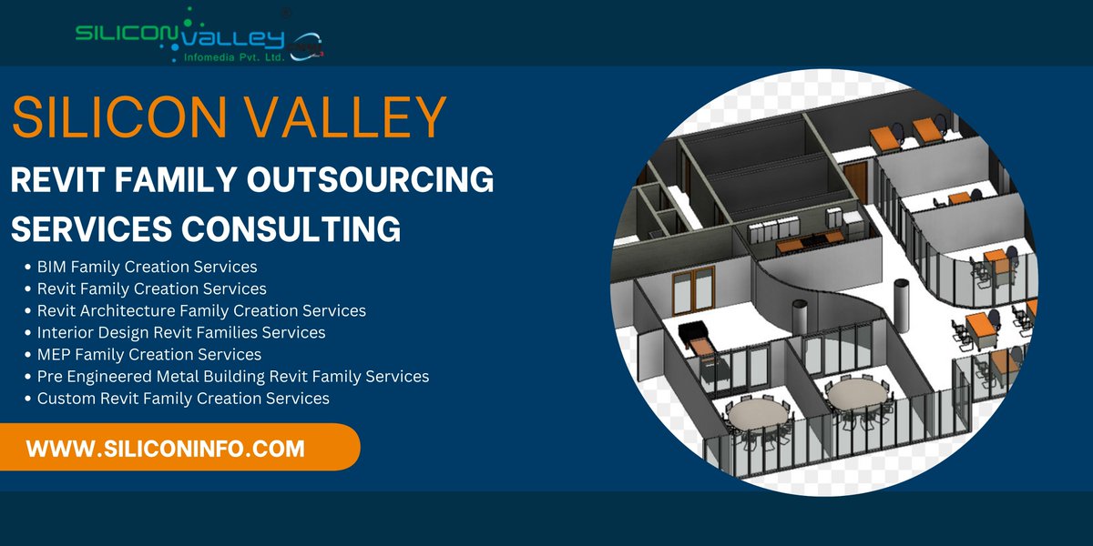 silicon_ltd's tweet image. Silicon Valley Infomedia offers Revit Family Outsourcing Services Consulting to deliver precise, parametric models that fit your project requirements.
#RevitFamily #BIMConsulting #RevitModeling 

🌎siliconinfo.com/building-infor…