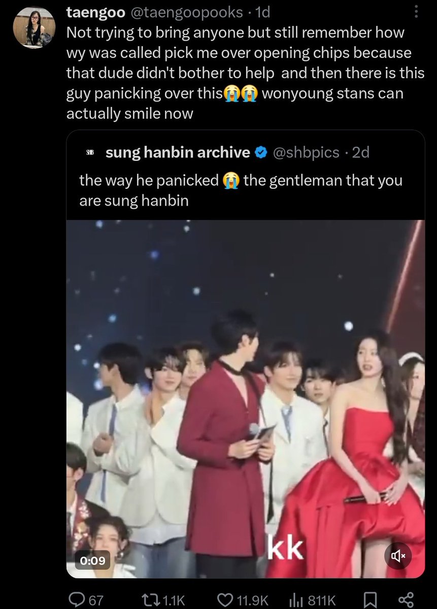 jaysfilter's tweet photo. 11.9k likes in a tweet lying about sunghoon. fuck zb1 stans and gg stans, y'all are disgusting https://t.co/cR63yoLHvK