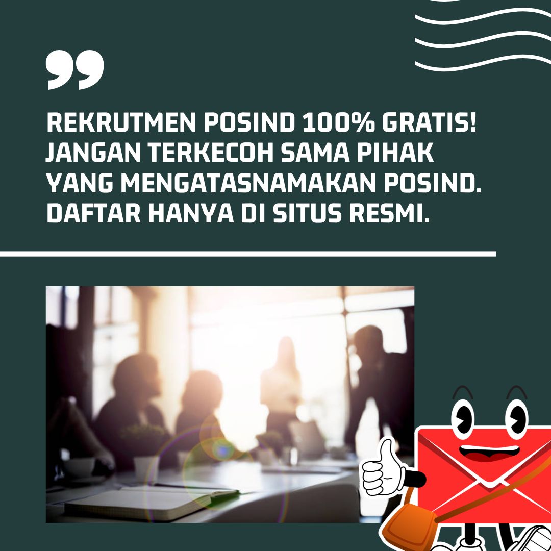 Joint <a href="/PosIndonesia/">POS INDONESIA</a> lewat situs resminya ya....
Dan ini gak pake bayar bayaran lho.....

Jadi benar² peluang bagi yang ingin memgembangkan potensi diri menghadapi tantangan di era digital.

#posindonesia
#posIND