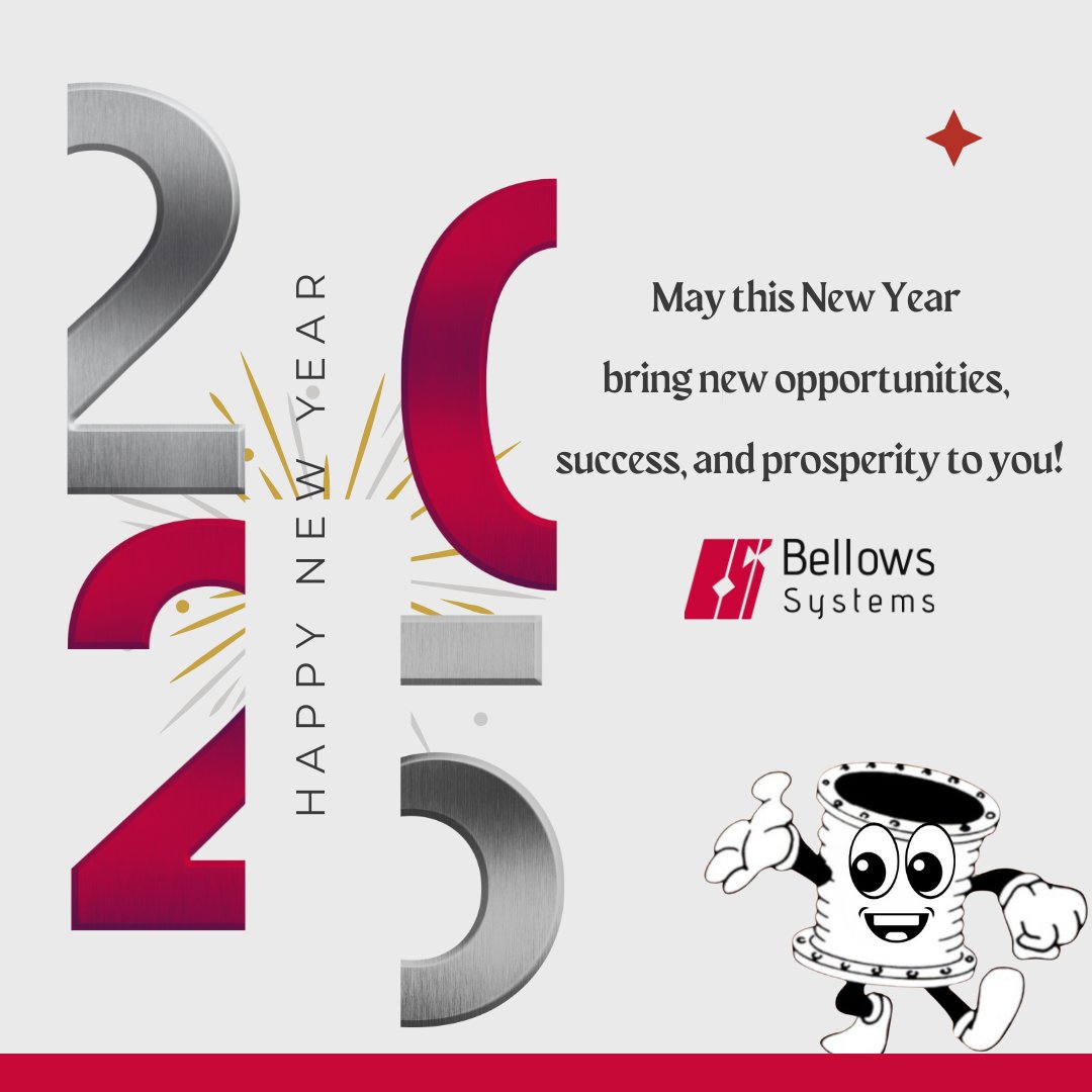 Happy New Year 2025 from all of us at Bellows Systems! 🎉✨ As we step into another year, we thank our valued customers, partners, and team for their trust and support. Here's to innovation, growth, and new opportunities in 2025! 🌟

 #HappyNewYear #BellowsSystems #Welcome2025
