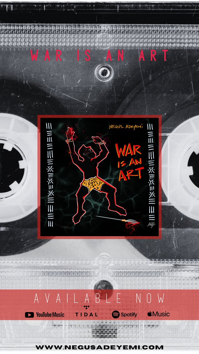NegusAdeyemi's tweet photo. On This Final Day Of 2024 Ends I Am Making A BIG ANNOUNCEMENT! 💣 

My Debut Solo Spoken Word Single:
⚔️ War Is An Art ⚔️ is OUT NOW! 

AVAILABLE ON ALL STREAMING PLATFORMS! 

Cover Art By: @iBrandonValery
Listen! Like! Love! Post! Share! 
📢 
https://t.co/zgi3s3t1VU https://t.co/xFveWsivt0