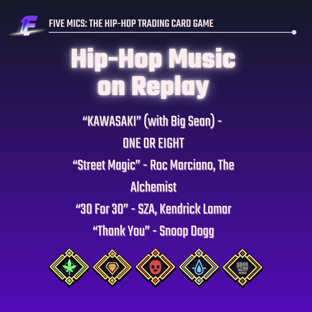 With 2024 coming to an end, we have our last Hip-Hop Music on Replay of the year. 🎵

There were so many great music that dropped this year. What was YOUR song of the year?

#hiphop #hiphopmusic #songrecommendations #fivemicstcg #musicplaylist