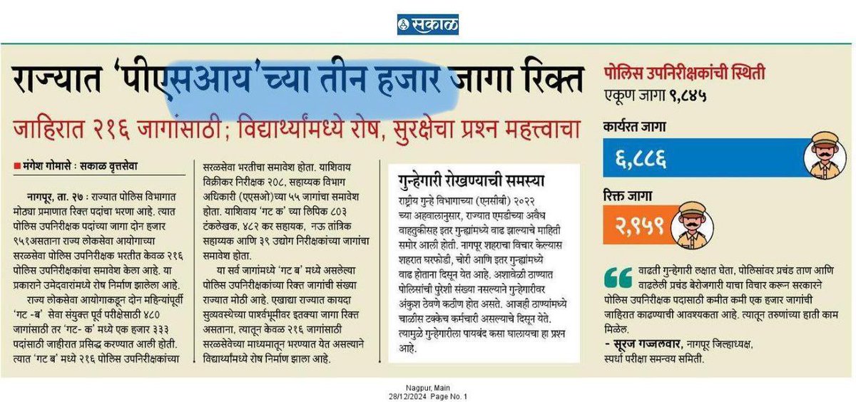 Sangharsh_05's tweet photo. #MPSC 
#संयुक्त पूर्व 2024 गट ब, गट क जाहिरात मध्ये जागावाढ करावी.
#PSI 1000 
#STI 500

#जागा रिक्त असल्याने वाढ होण्यास कुठलीही तांत्रिक अडचण नाही.

#Combine_जागावाढ_2024

@CMOMaharashtra
@Dev_Fadnavis
@mieknathshinde
@ajitpawarspeaks
@AbhiPawarBJP
@Maha_GoodGovern https://t.co/3De2pmOYIX