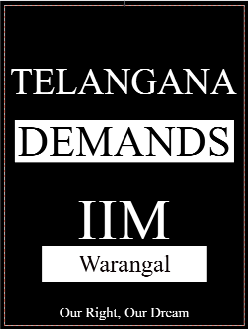 WarangalRam's tweet photo. Dear @Narendramodi ji &amp; @AmitShah ji, Telangana seeks your urgent intervention. IIM (Warangal) &amp; Railway Division (Kazipet) remain pending despite being bifurcation promises &amp; our constitutional rights. 4+ crore people await your swift action - immediately sirs, pls.. 🙏 🙏 https://t.co/gbjsjSyKLD