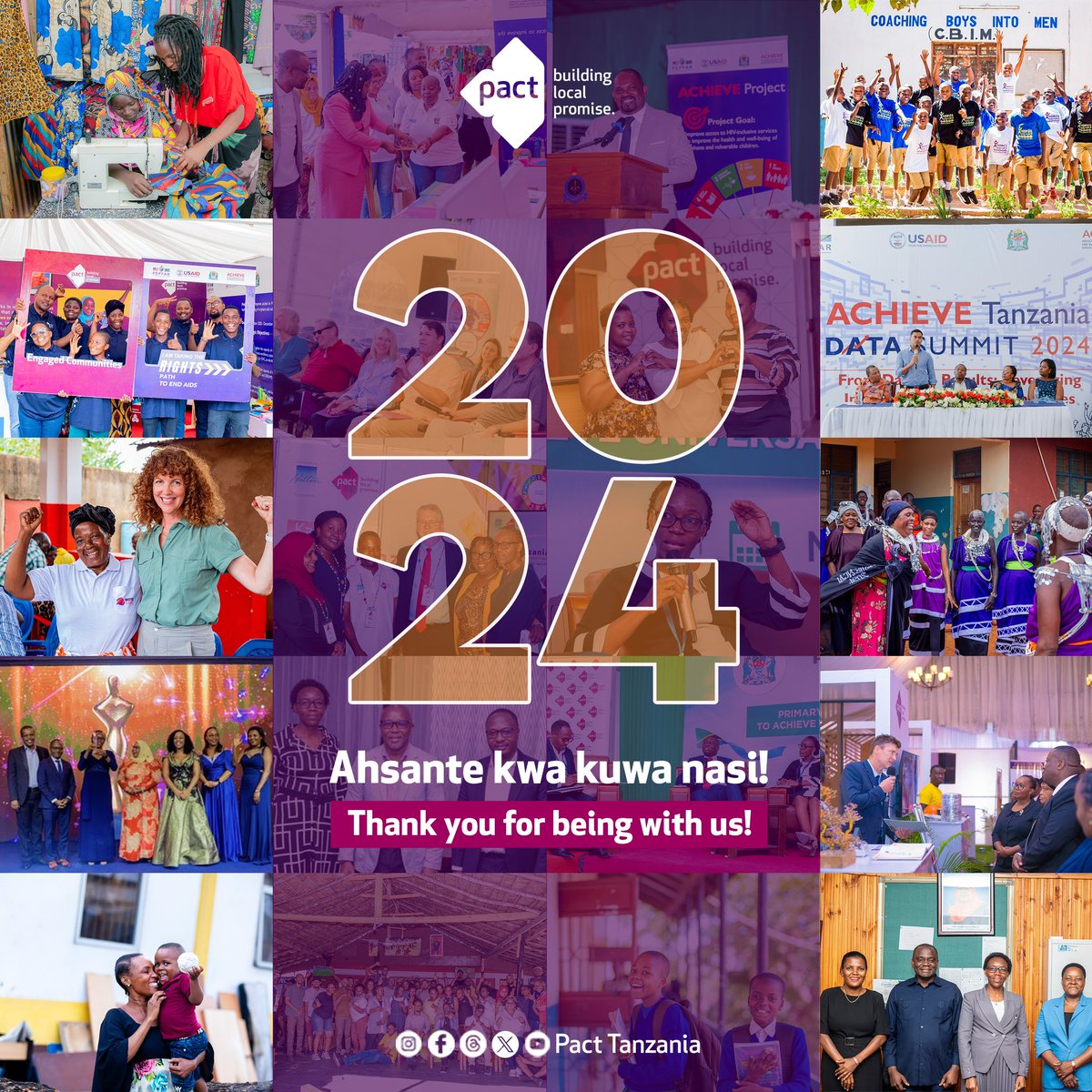 Thanks to everyone who followed us this year!
You guys are the real MVPs. Let's do it again next year —with more laughs, more learnings, and maybe fewer behind-the-scenes moments. See you in 2025! 

#Tanzania #EngagedCommunities #PactPromise #NewYearEve