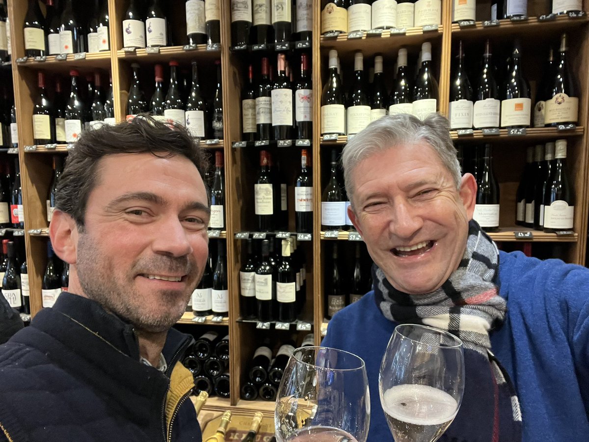 Avec  Mathieu, ami patron de « La Cave Touquettoise », un petit verre de Ruinart en préchauffage du réveillon !
#LeTouquet