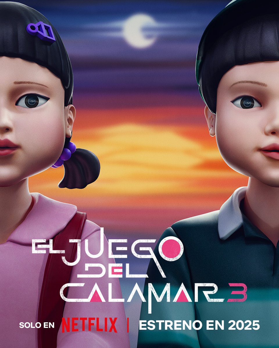 NetflixES's tweet photo. YOUNG-HEE &amp; CHUL-SU.

La temporada 3 de ‘El juego del calamar’ llega en 2025 🦑 https://t.co/1j6DKA7ncg