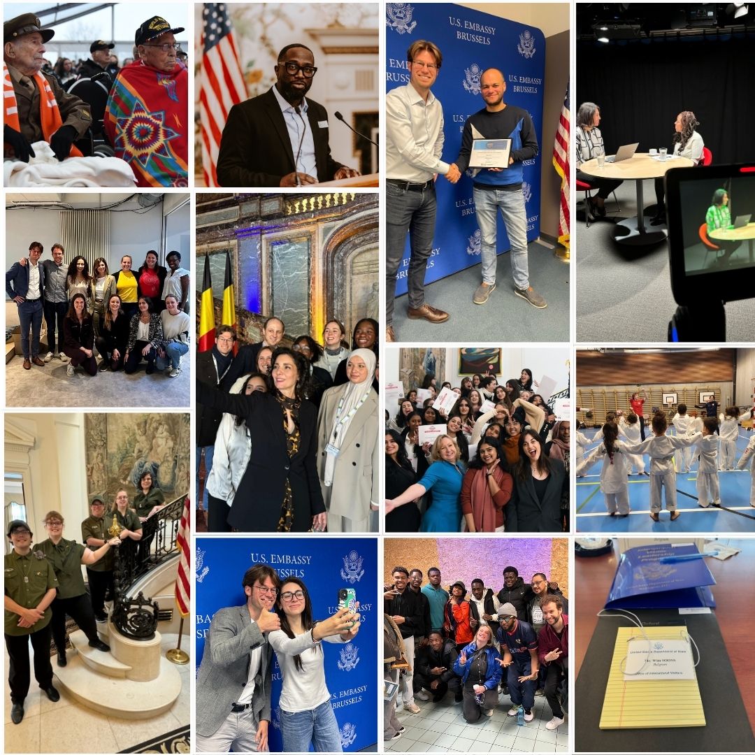 As 2024 wraps up, our partnership with Belgium has never been stronger! 🇧🇪🇺🇸 From inspiring cultural exchanges to impactful programs, here are some highlights that made this year unforgettable.

✨ Battle of the Bulge 80th: We honored WWII heroes at commemorative events in