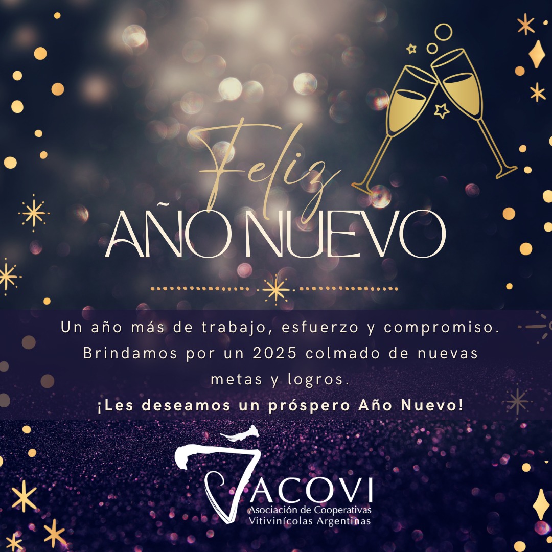 ACOVI_'s tweet photo. ¡Salud 🥂 por otro año de esfuerzo 💪 y compromiso! 🌟 Que el 2025 nos traiga nuevas metas 🎯 y logros.
Les deseamos un próspero Año Nuevo. ¡Vamos por más!
#AñoNuevo #Acovi #2025 https://t.co/1keLogyPZa