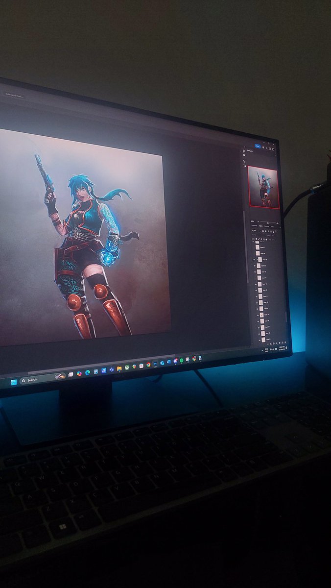 Working on a card game with friends and been using it to practice my painting skills and character design. Still only at a draft with this one but I am stoked that my now draft paintings are the same as my finished ones from about a year ago.