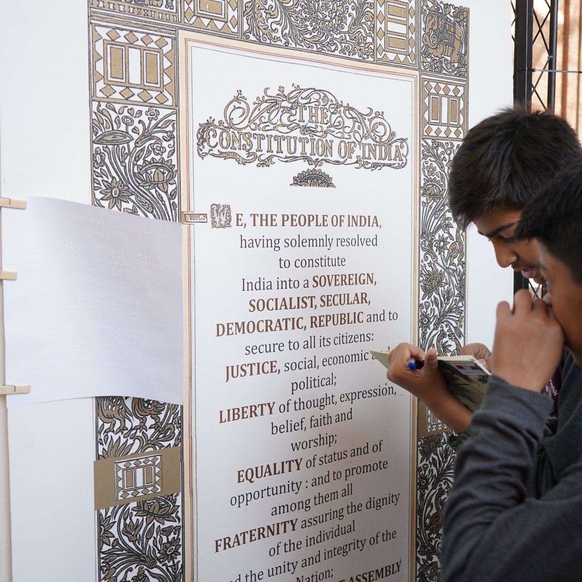 NFI_India's tweet photo. 2/24 Followed by announcing a video competition which invited youth to creatively showcase the relevance of constitutional values in their lives, receiving 197 entries!
#SamvidhanSeHum #IndianConstitution https://t.co/cFmqBapJBa