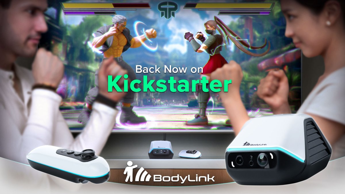 🚀 BodyLink is LIVE on Kickstarter!
Reimagining motion games for TVs and VR, BodyLink unleashes full-body tracking, a next-gen motion controller, and intuitive gameplay for fitness, dance, and retro gaming. 🎮

Back Now to start your 2025 with BodyLink! 
kickstarter.com/projects/rebuf…