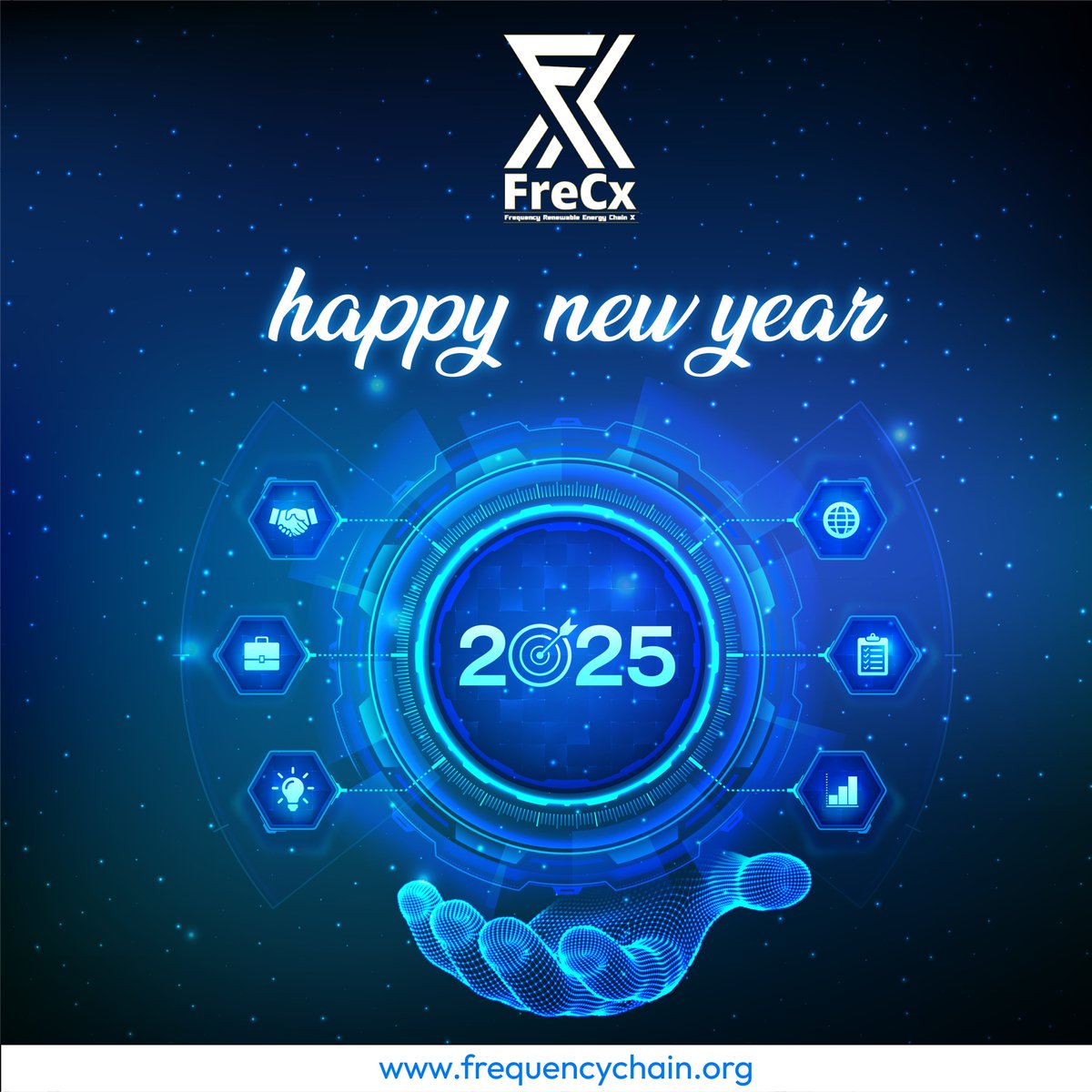Building a sustainable 2025, block by block! May the new year bring innovation, collaboration, and a brighter energy future. Happy New Year from FrequencyChain!
 #FrequencyChain #HappyNewYear2025 #BlockchainForGood #SustainableEnergy #FutureOfEnergy