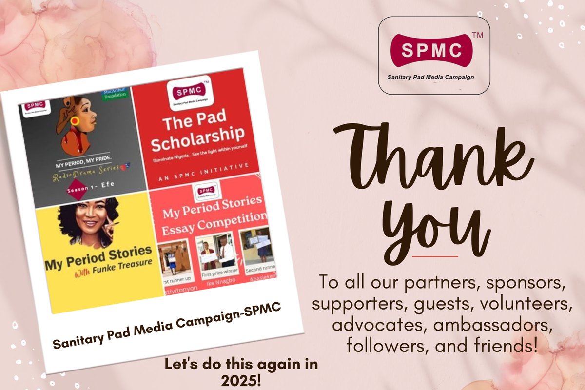 It's been an amazing year and we thank everyone who has been there for us in one way or the other. 

In subsequent posts, we will identify individuals who have made significant impact in our journey in 2024. 

There's no 'us' without you. 

#periods #menstruation #myperiodmypride