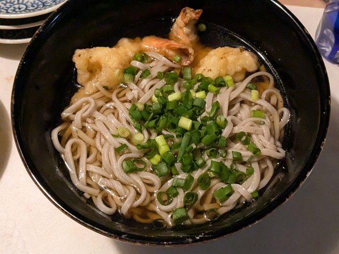 年越し蕎麦も食べました 