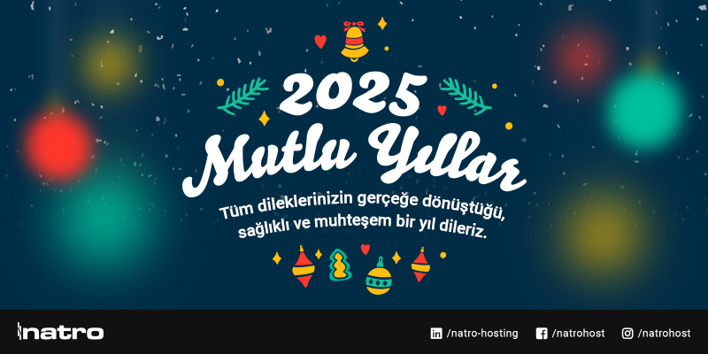 Yeni yılın herkese sağlık, huzur ve mutluluk getirmesini dileriz.

Mutlu yıllar 🎊