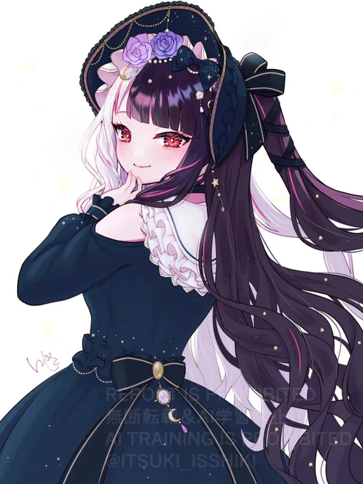 新衣装お人形さんすぎて好き#夜見新衣装#れなの鳥っくあーと 