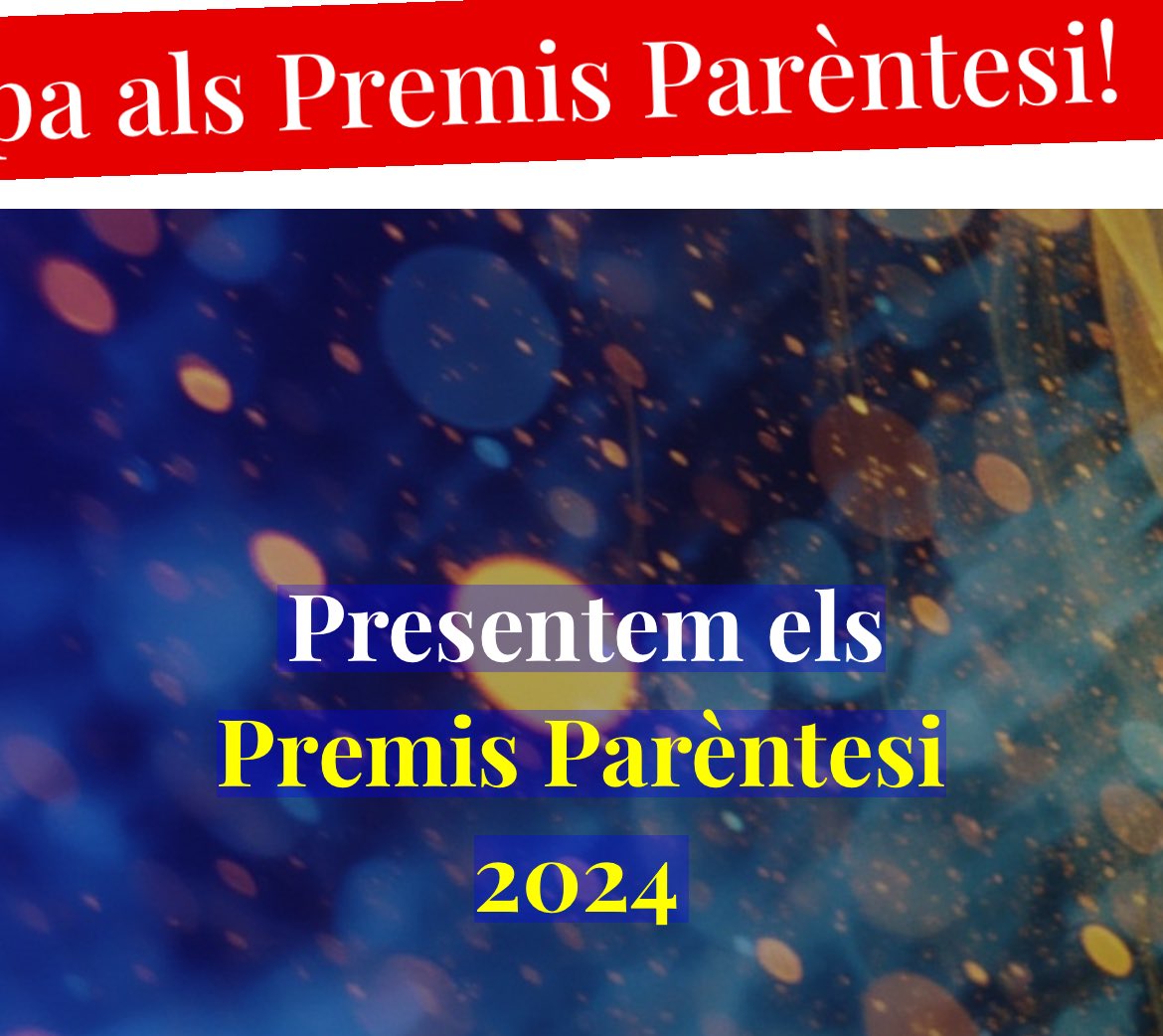UPFBarcelona's tweet photo. El festival @rainfilmfest (@comunicacioUPF @sonarplusd) està nominat als Premis Parèntesi, en la categoria Millor Proposta Catalana, per contribuir al desenvolupament de models d’IA en llengua catalana. 

Podeu votar fins el dia 2 de gener de 2025.

https://t.co/oxfz1mDhU9 https://t.co/1kckCFqJNu