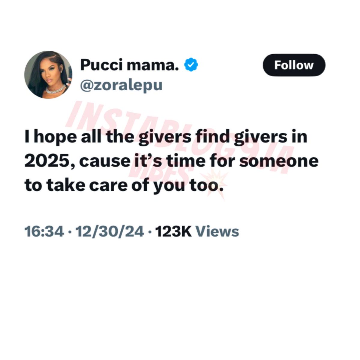 instablog9ja's tweet photo. Heartfelt wish for 2025: May all the givers find givers this year, because you deserve to be taken care of too. 💖

#Instablog9jaVibes
#2025Goals #StayUpdated https://t.co/fpeYrYfkfu