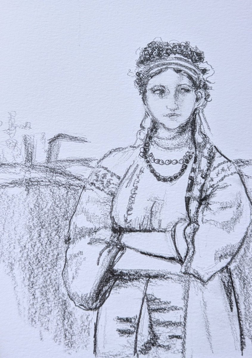 My version of 'A Ukrainian girl by a wicker fence' by Ilya Repin in 1876
#portraitchallenge